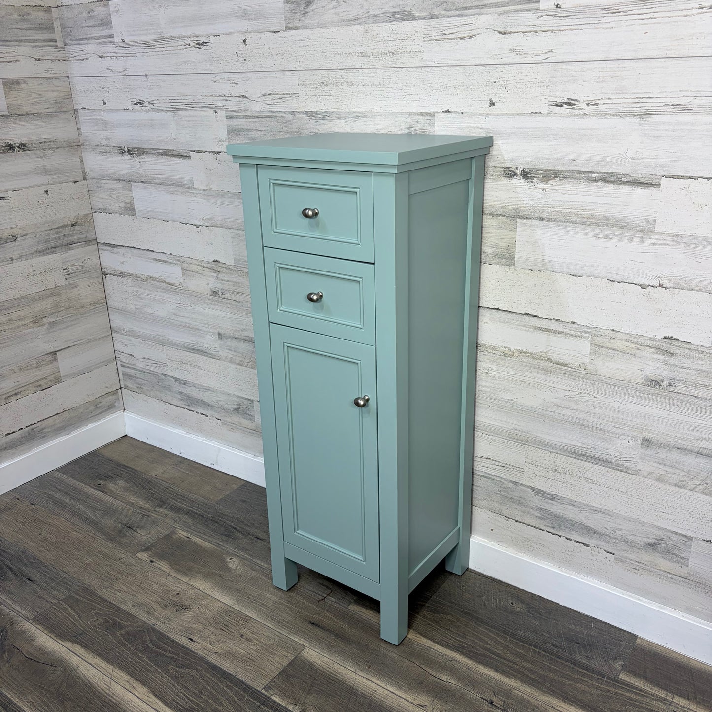 Skinny Blue Cabinet