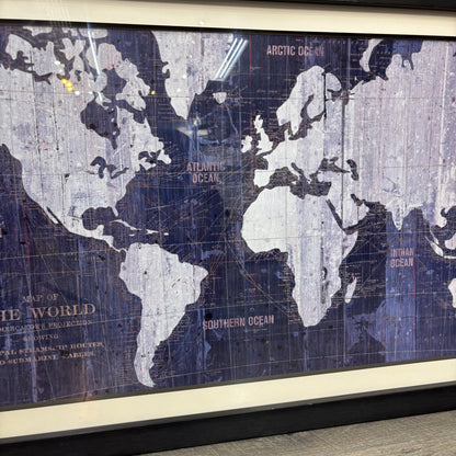 Map of the World on Mercator's Projection Wall Art