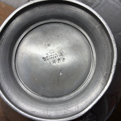 Antique Victorian G. Ritcher Of Sheffield Pewter Teapot