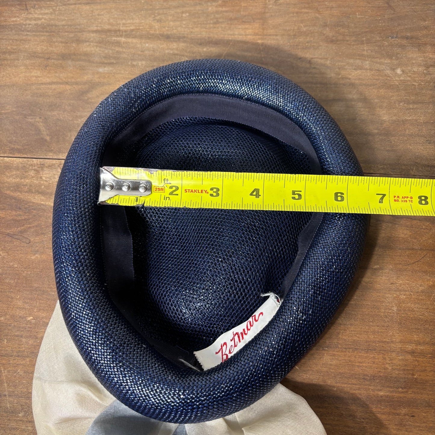 Vintage Betmar Navy Blue Cocktail Hat