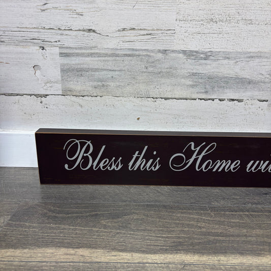 "Bless This Home With Love & Laughter" Wall Decor