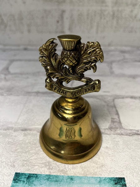 Vintage Brass Scottish Desk Bell