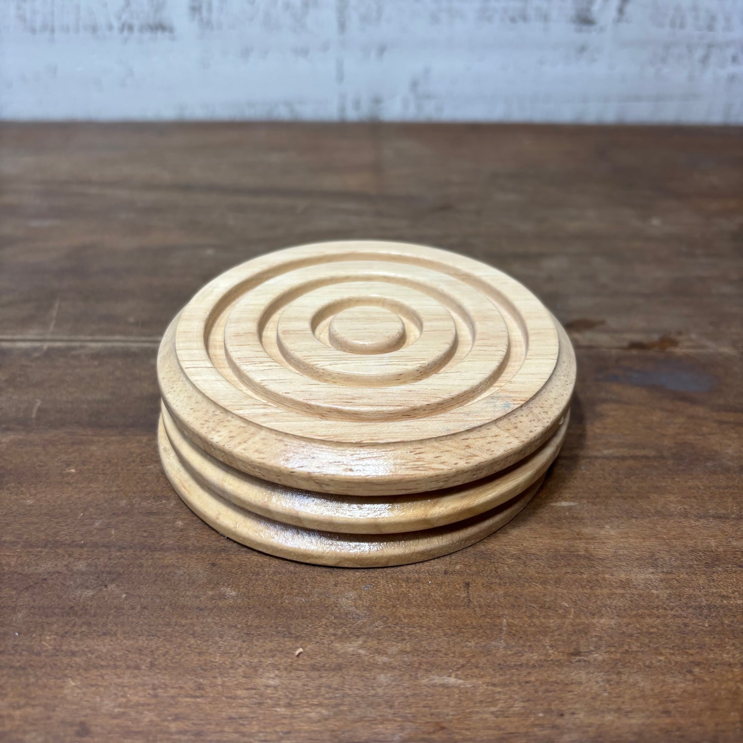 Wooden Coasters Set Of 3