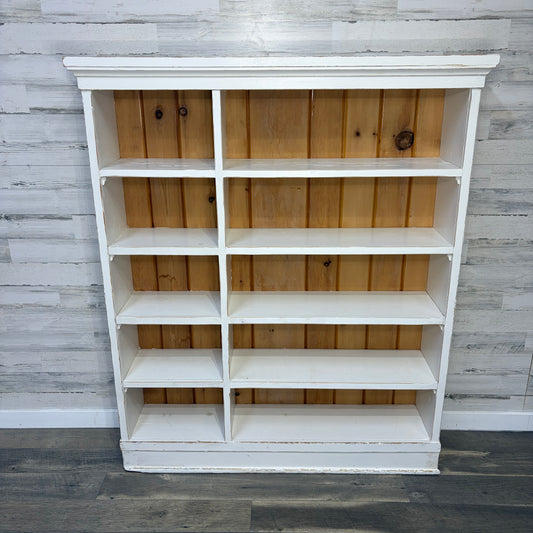 Rustic White Bookshelf
