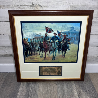 “Legends in Gray" Civil War Framed Painting Print By Artist Mort Künstler