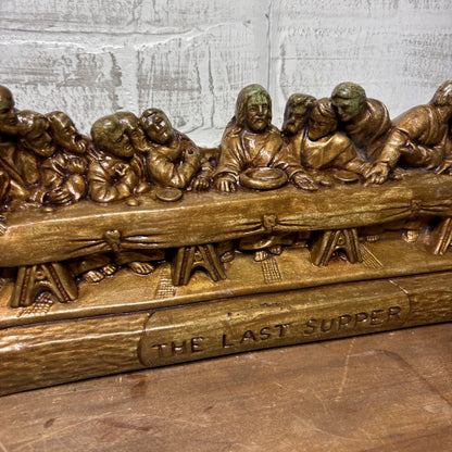 “The Last Supper” Hanging Chalkware Sculpture
