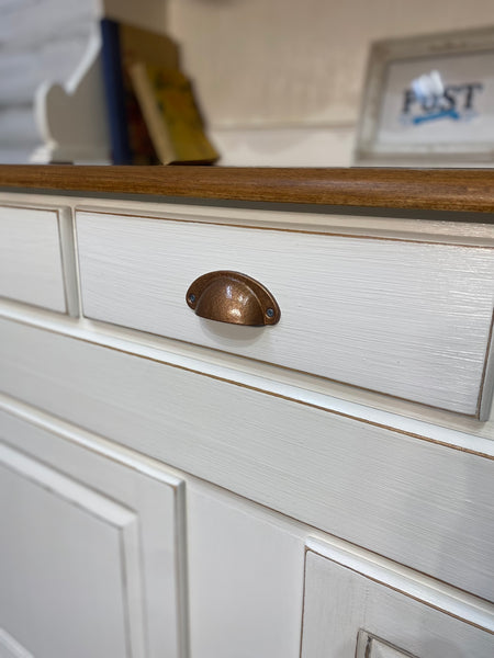 White Farmhouse China Hutch