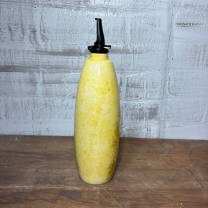 Hand-Painted Sunflower Ceramic Olive Oil Dispenser Bottle