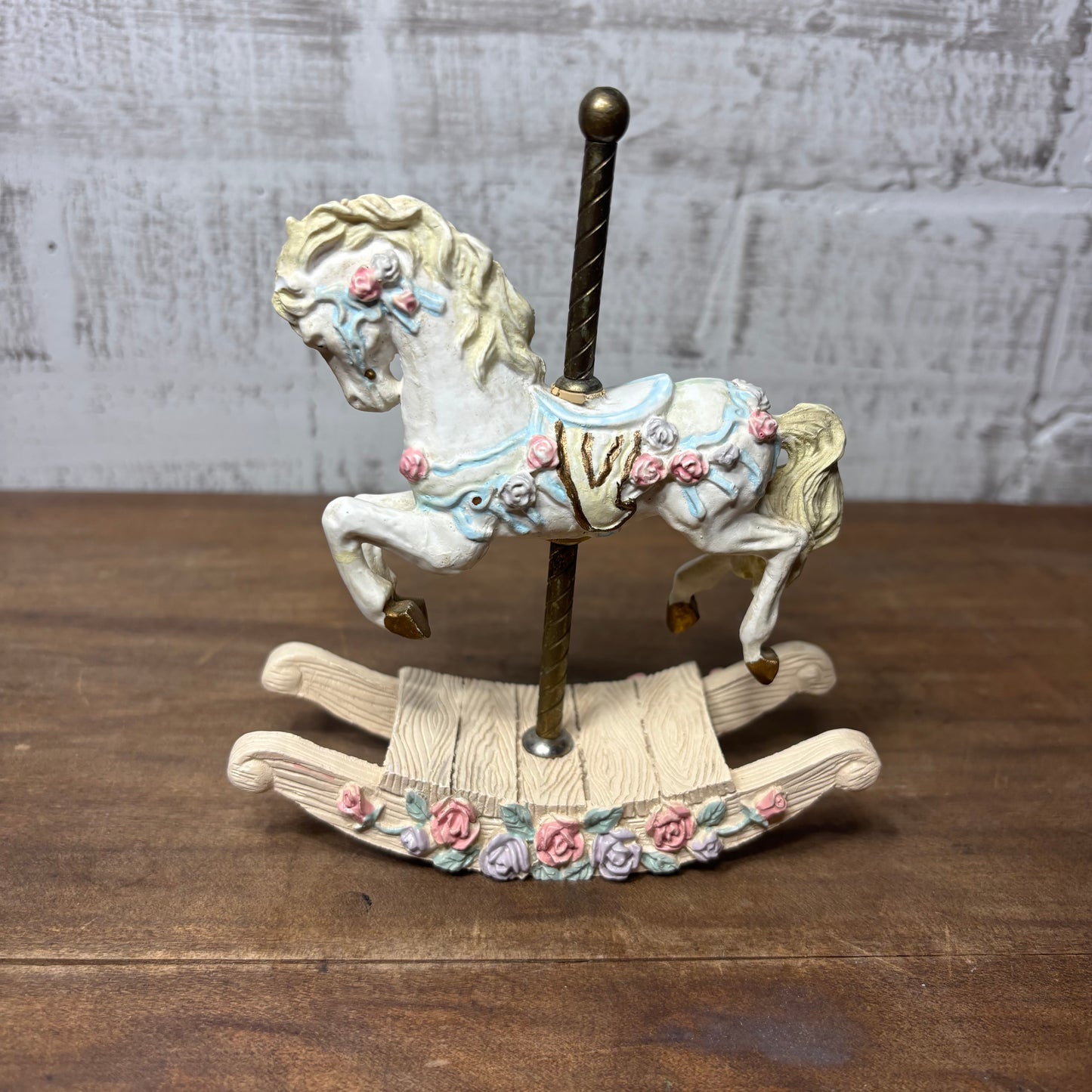 Vintage Rocking Carousel Horse Figurine