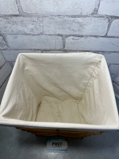 Linen Lined Waste Basket