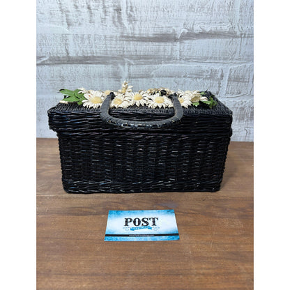 Black Wicker “It’s All In The Bag” Wicker Purse