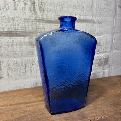Vintage Cobalt Blue Decanter Vase
