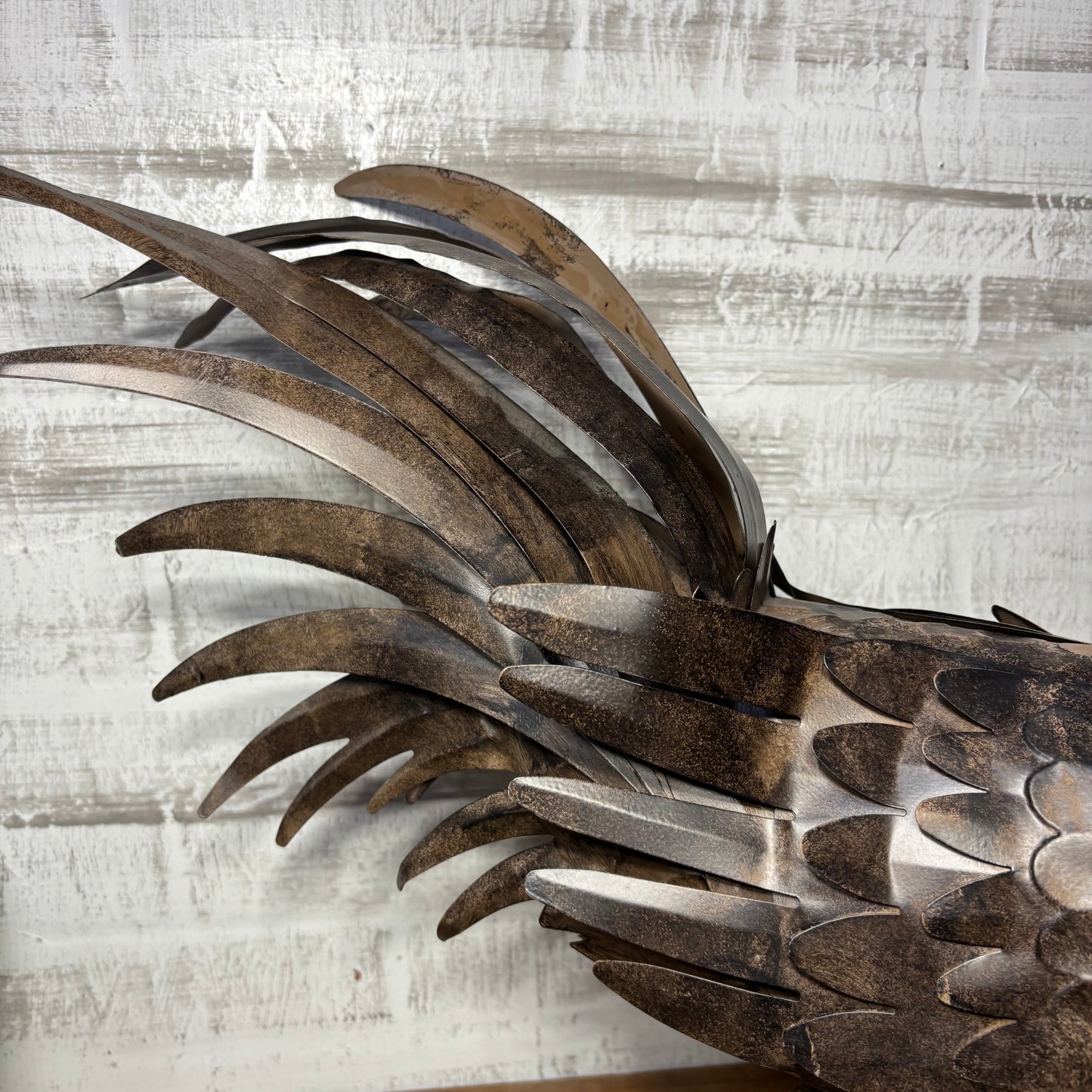 Metal Rooster Sculpture