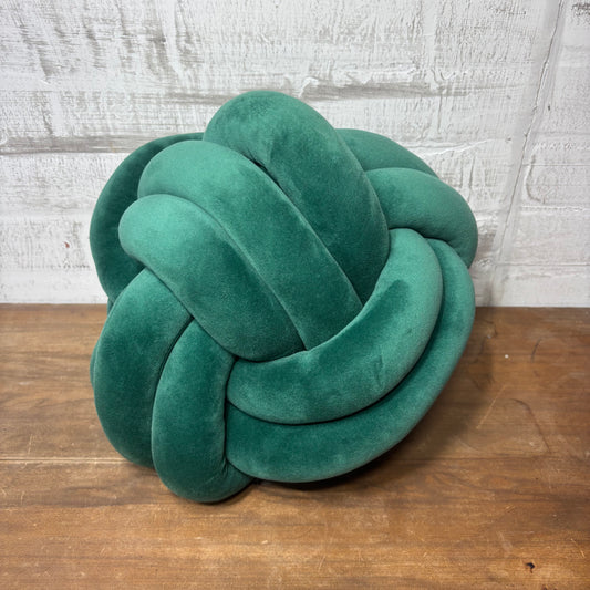 Emerald Green Knott Pillow