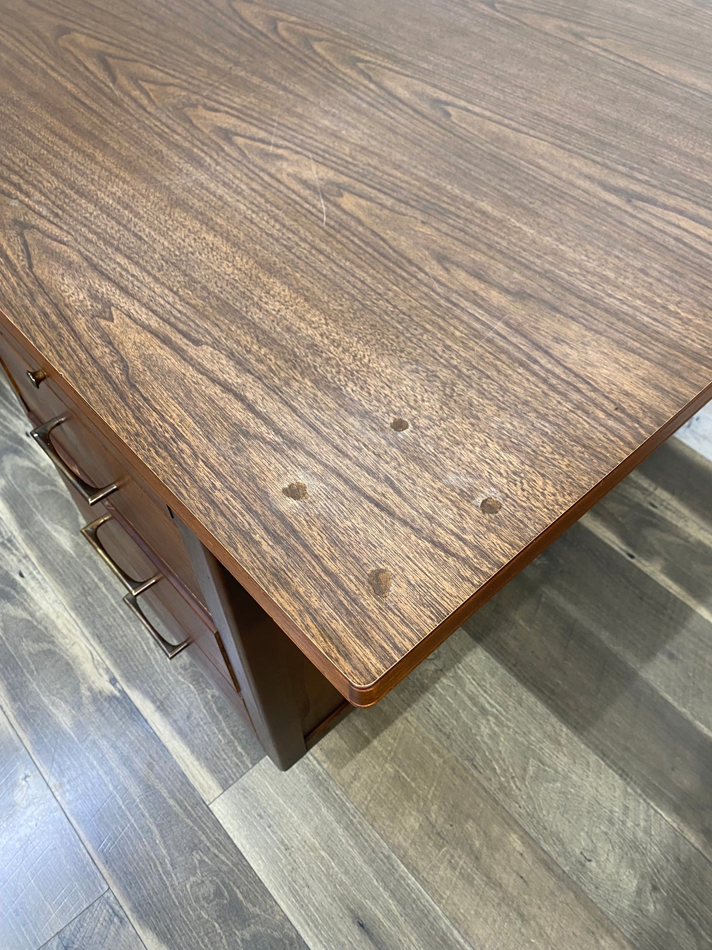 Mid Century Leopold Executive Desk