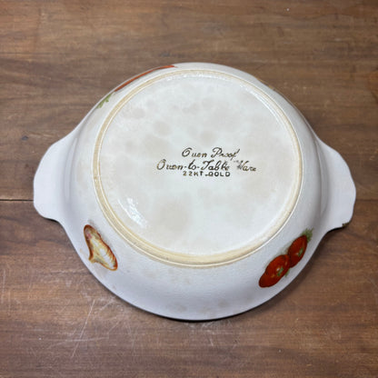 Vintage Oven To Table Ware 22kt Gold Vegetable Dish