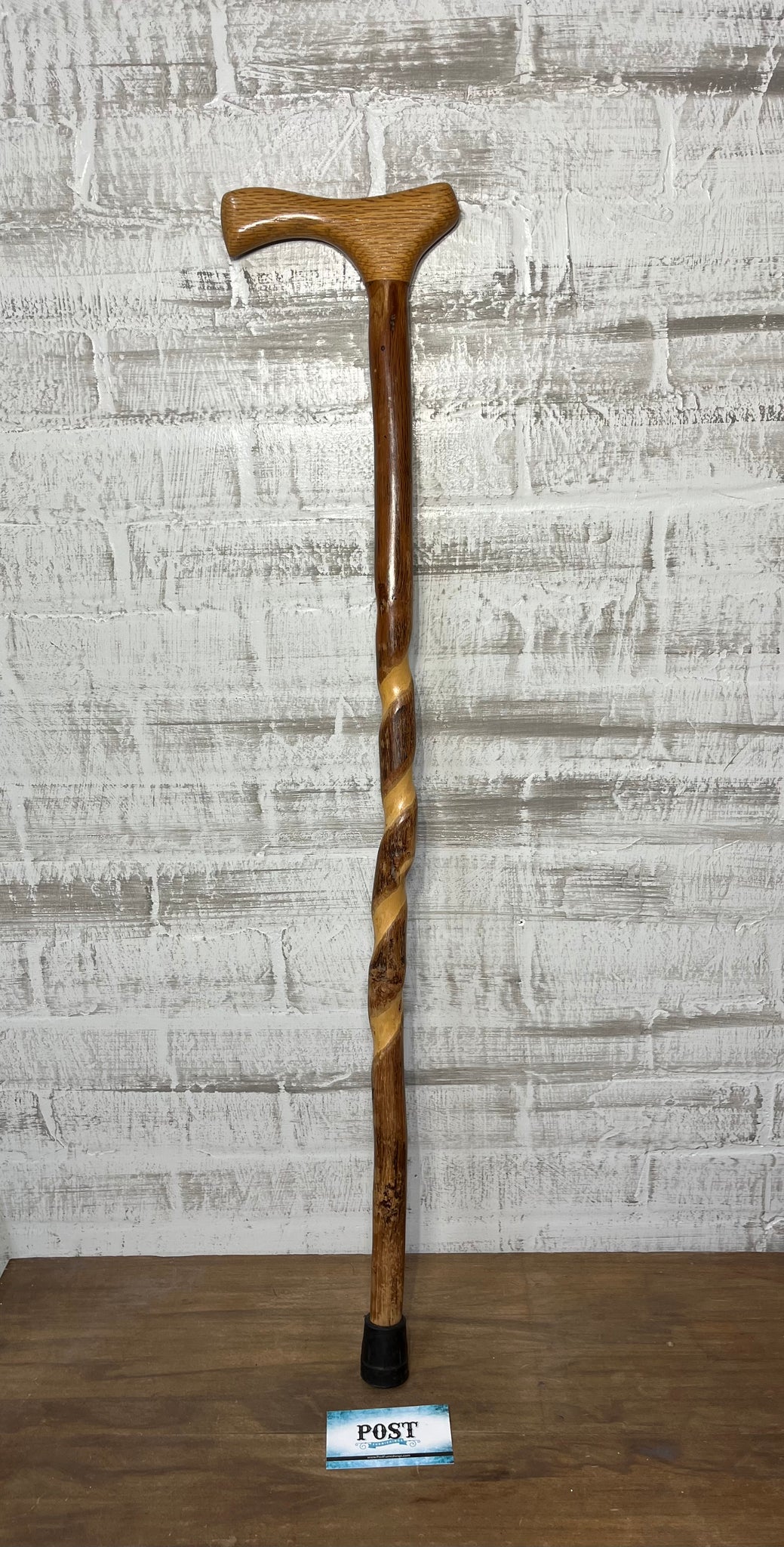 Twist Carved Wooden Walking Cane