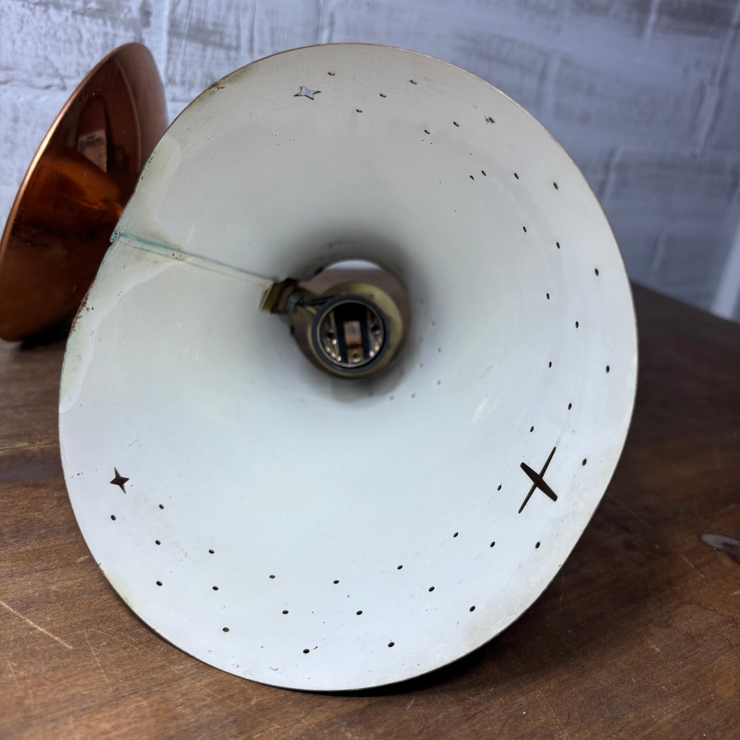 Mid Century Copper Wall Sconce