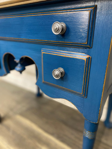 Navy Blue Entryway Console Table