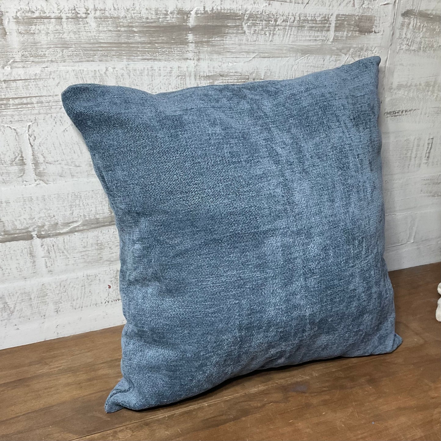 Blue Square Throw Pillow