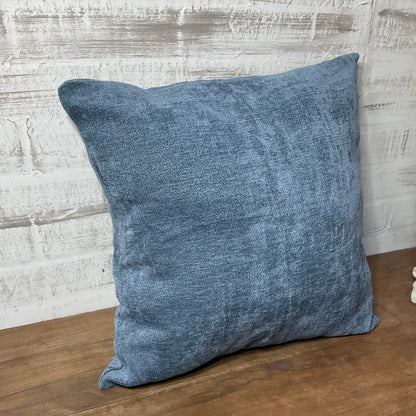 Blue Square Throw Pillow