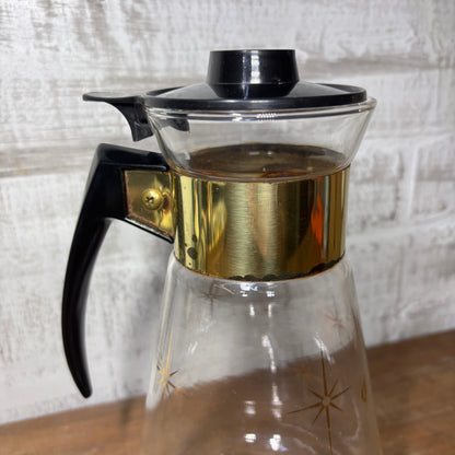 Mid Century Atomic Starburst  Corning Ware Coffee Carafe