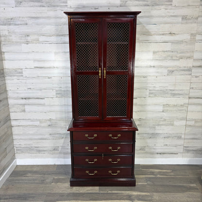 Vintage File Cabinet W/ Hutch