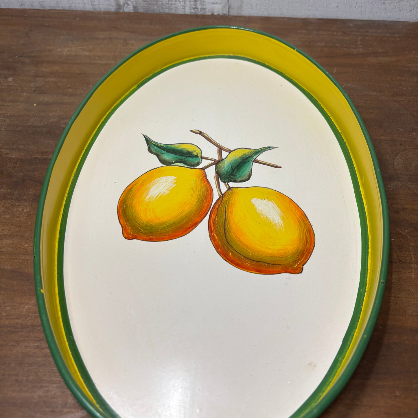 Les Ottomans Lemon Oval Tray
