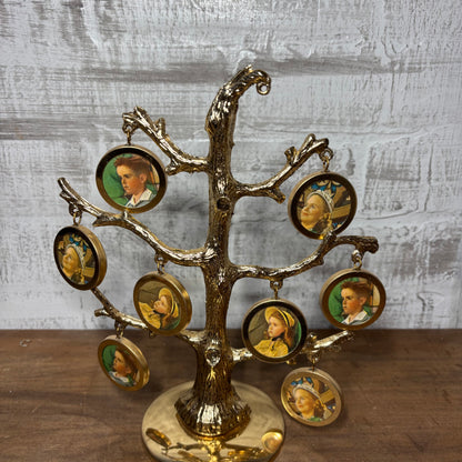 Vintage Brass Photo Tree