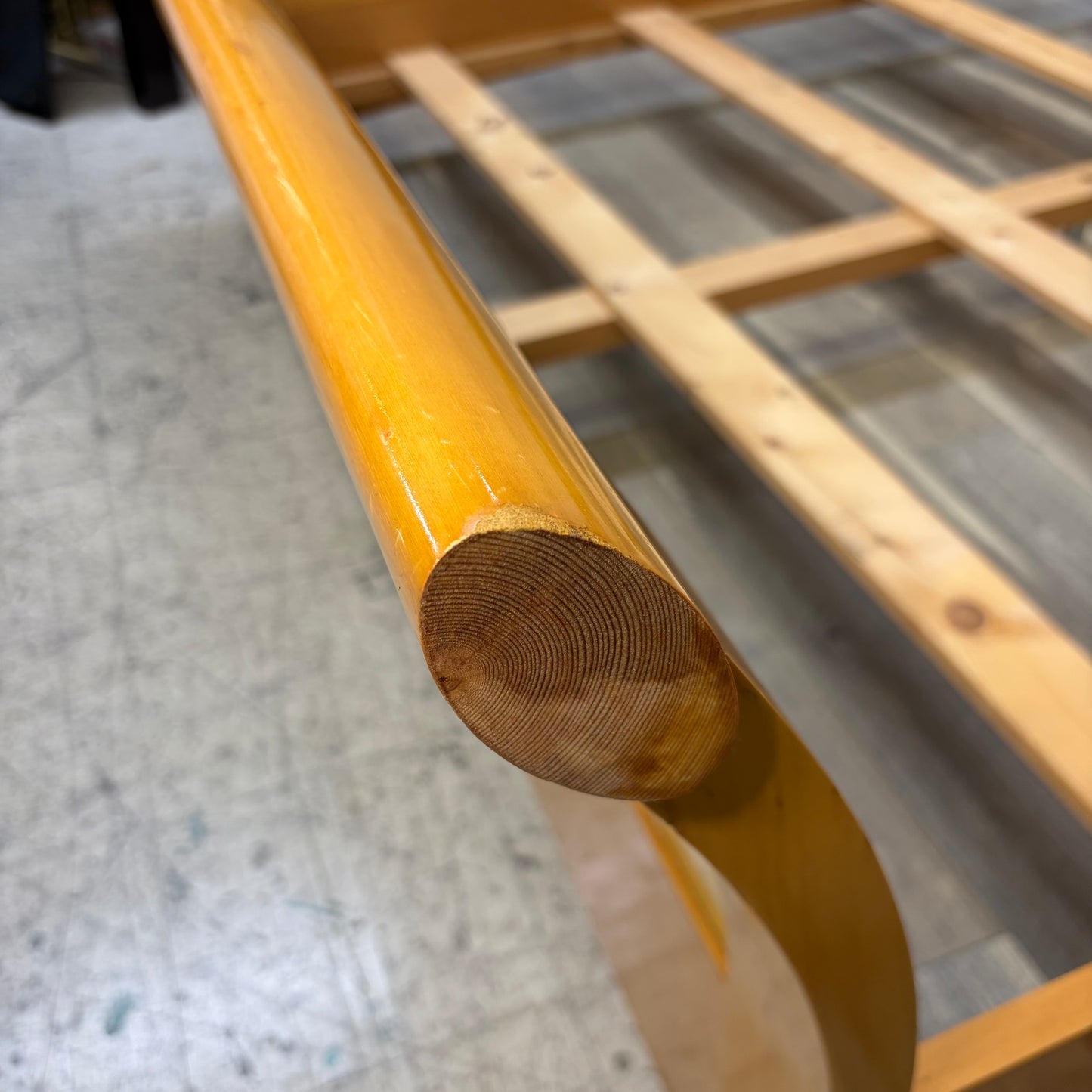 Vintage Birdseye Maple King Bedframe