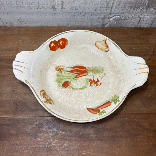Vintage Oven To Table Ware 22kt Gold Vegetable Dish