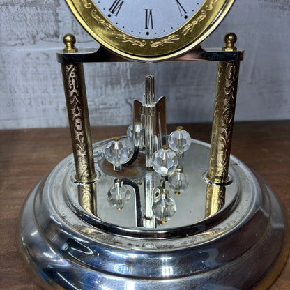 Vintage Elgin Gold Moon Phase Mantle Clock