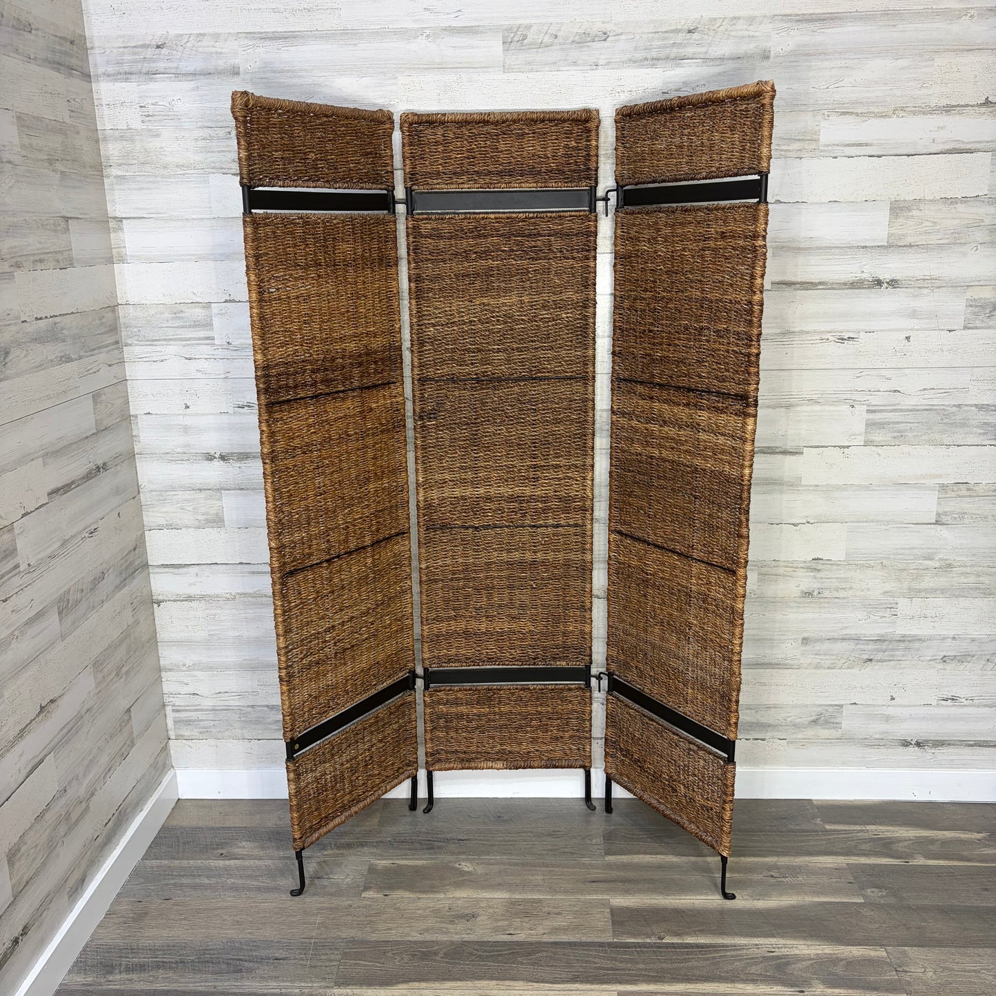 3pc Woven Seagrass Room Divider