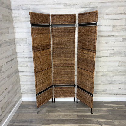 3pc Woven Seagrass Room Divider