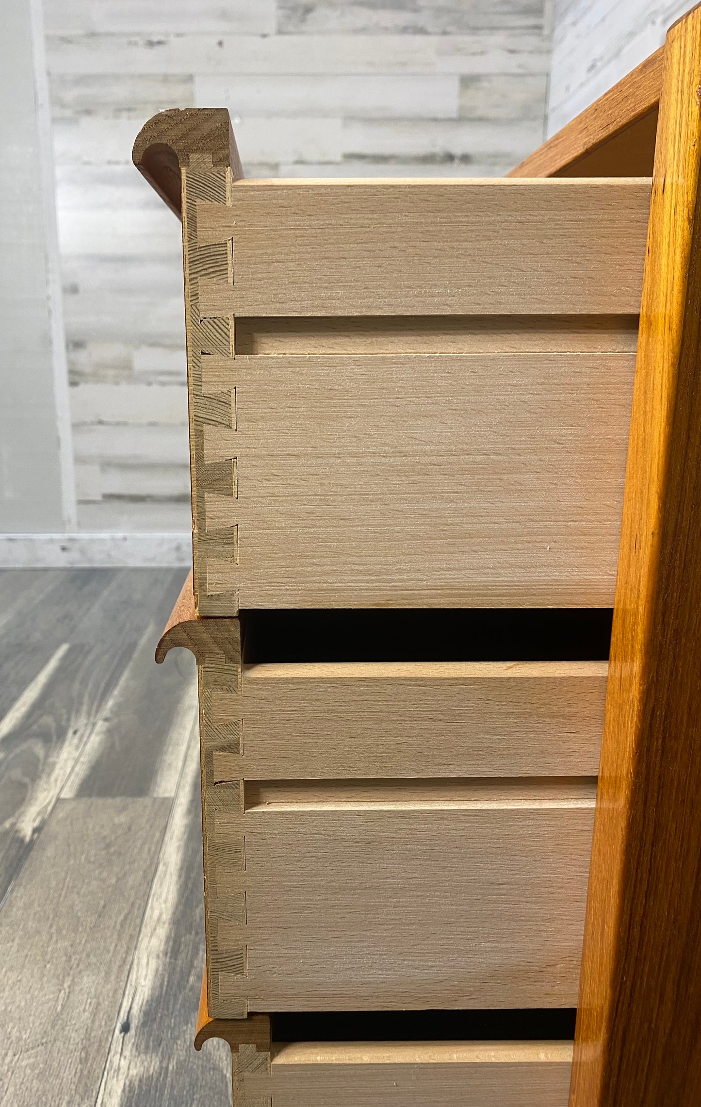 Danish Teak 2pc Dresser Set Jasper