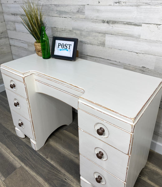 White Farmhouse Desk