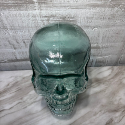 Clear Glass Skull Mannequin Head Display