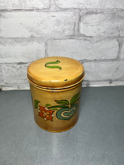 Vintage Flower Tin