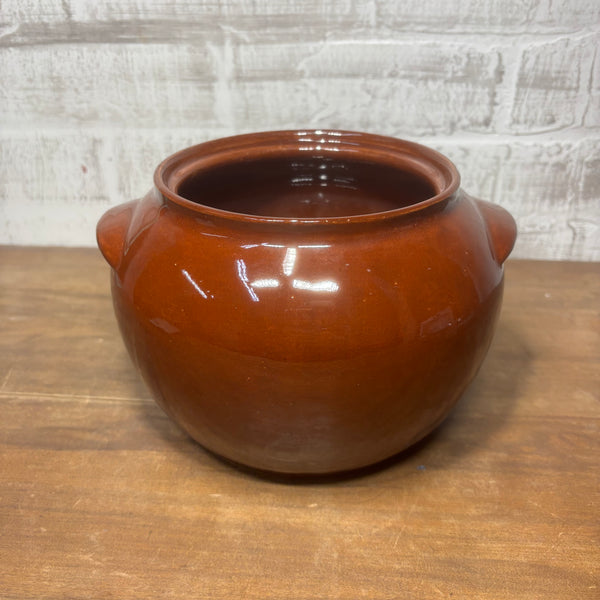 Vintage Oven Ware #76 Brown Pottery Planter Pot