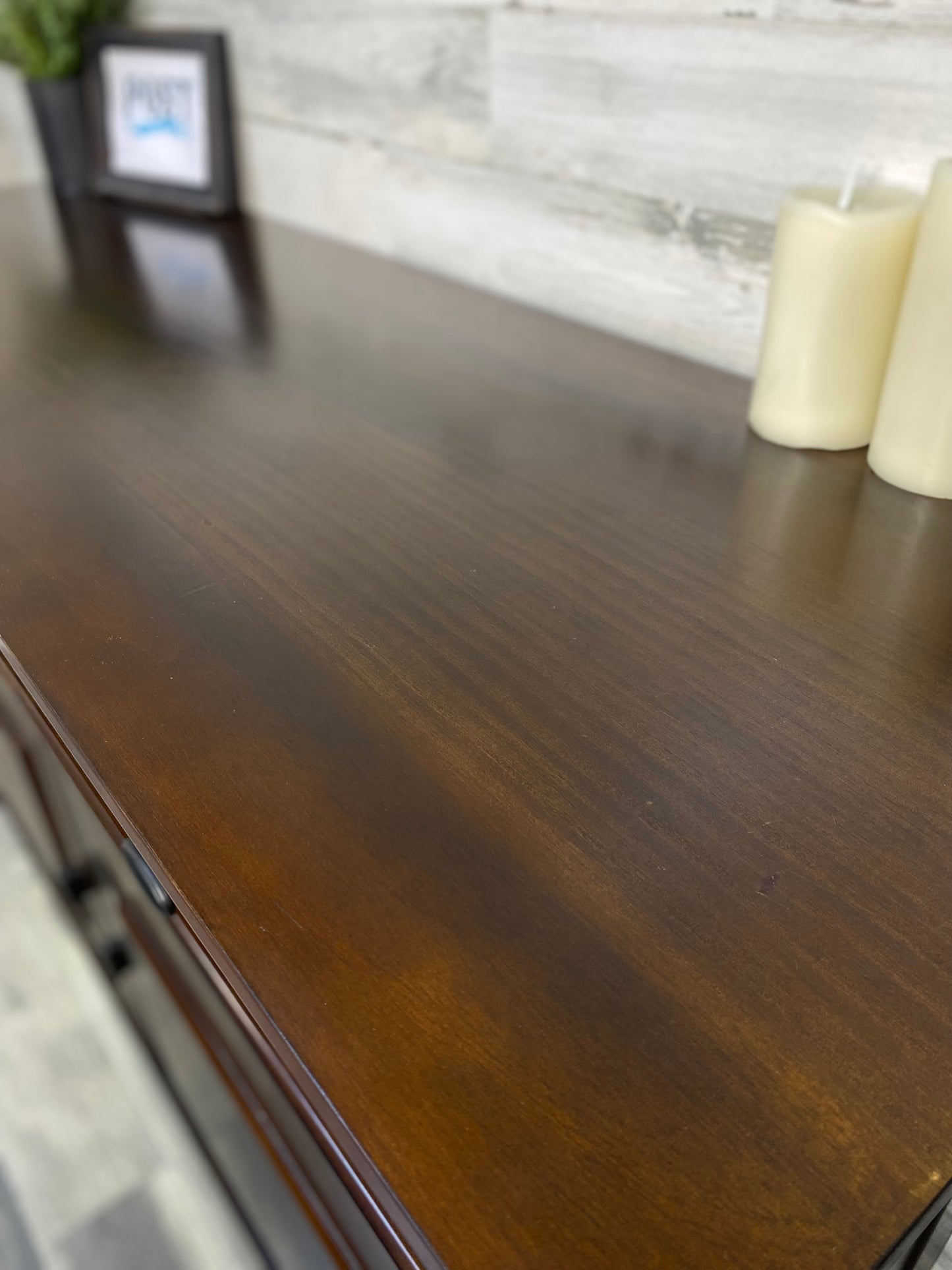 Ashley Furniture Dark Wood Buffet