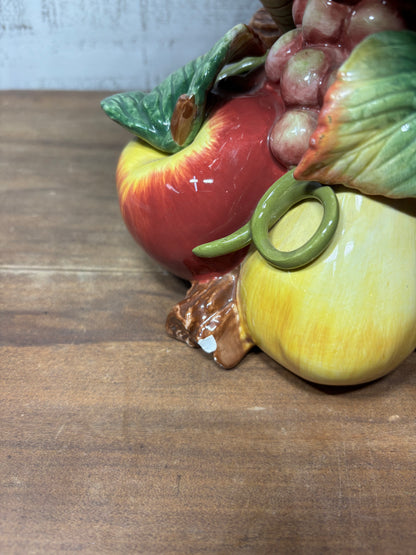 Fitz And Floyd Ceramic Rooster On Fruit