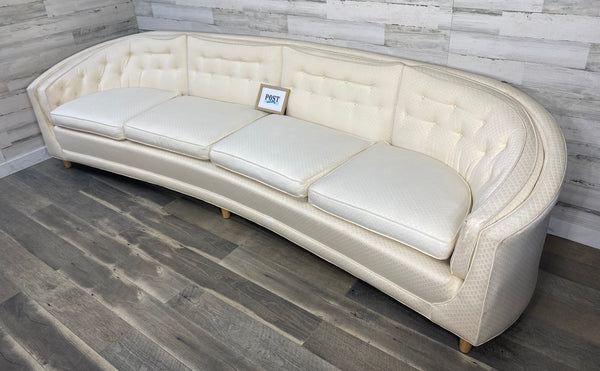 Mid Century Curved Sofa Couch