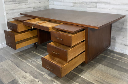 Mid Century Leopold Executive Desk