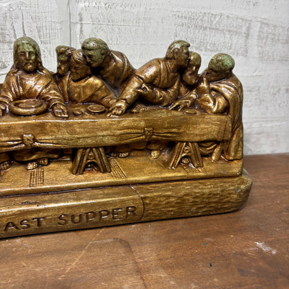 “The Last Supper” Hanging Chalkware Sculpture
