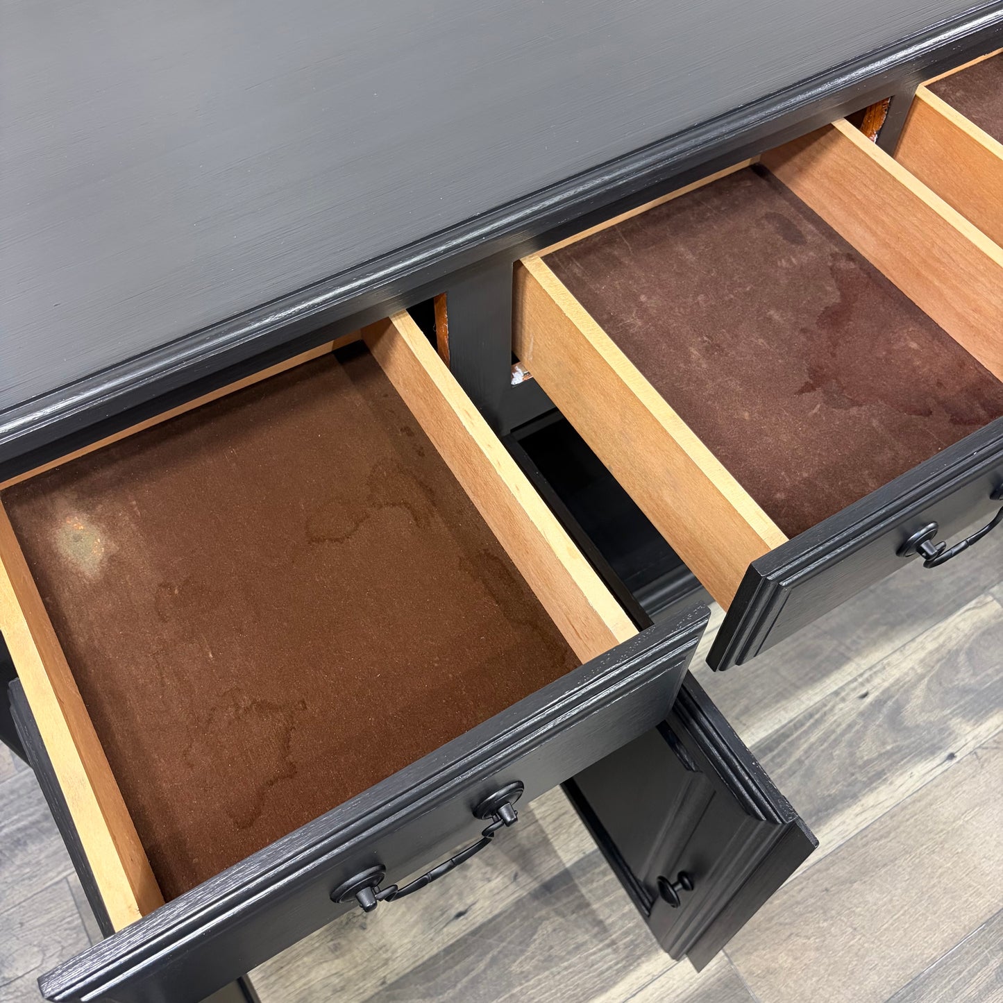 Large Black Buffet Tv Stand