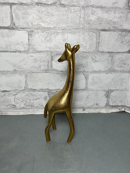 Gold Giraffe Figurine