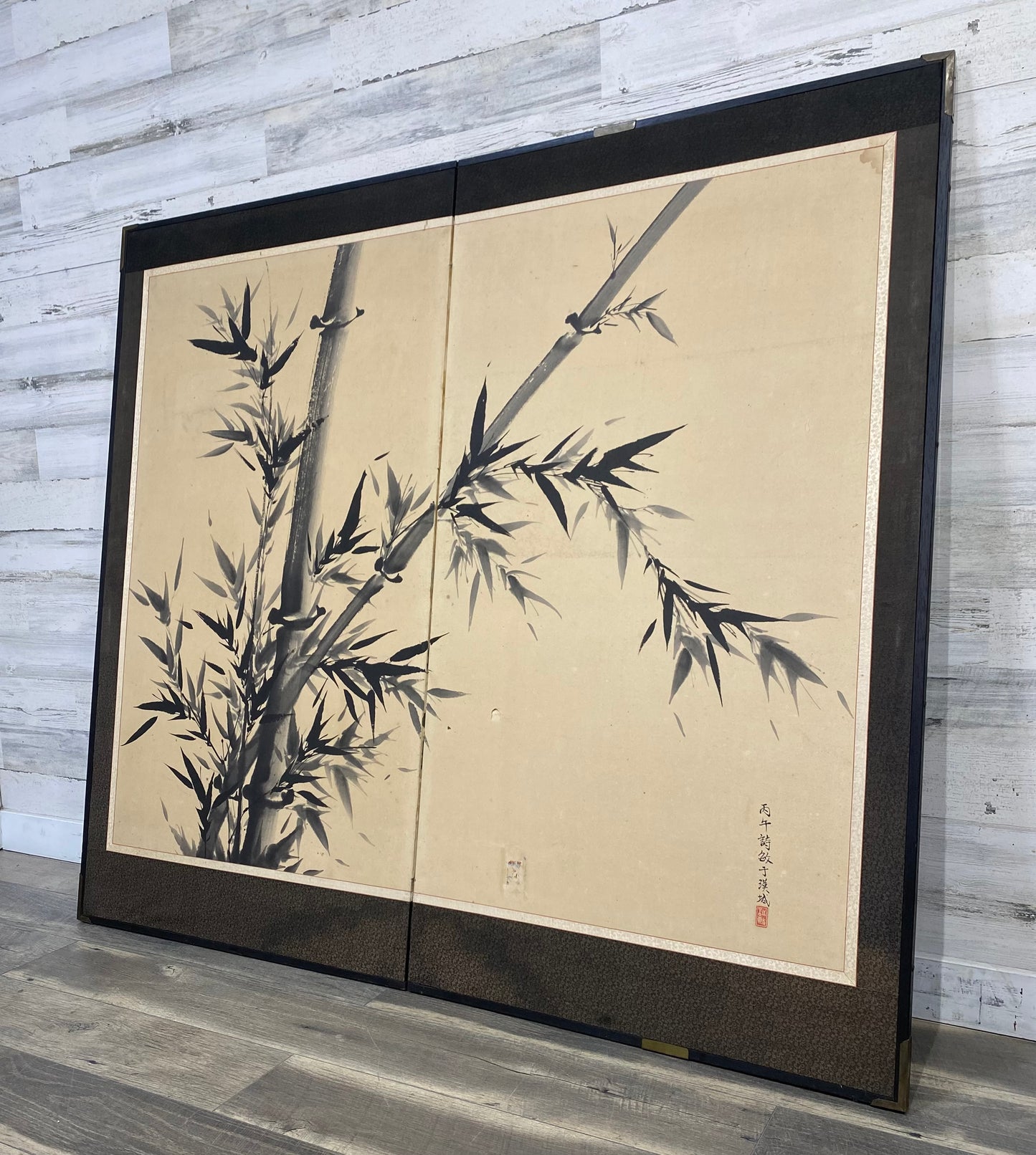 Chinese Bamboo Ink Painting Sumi-E