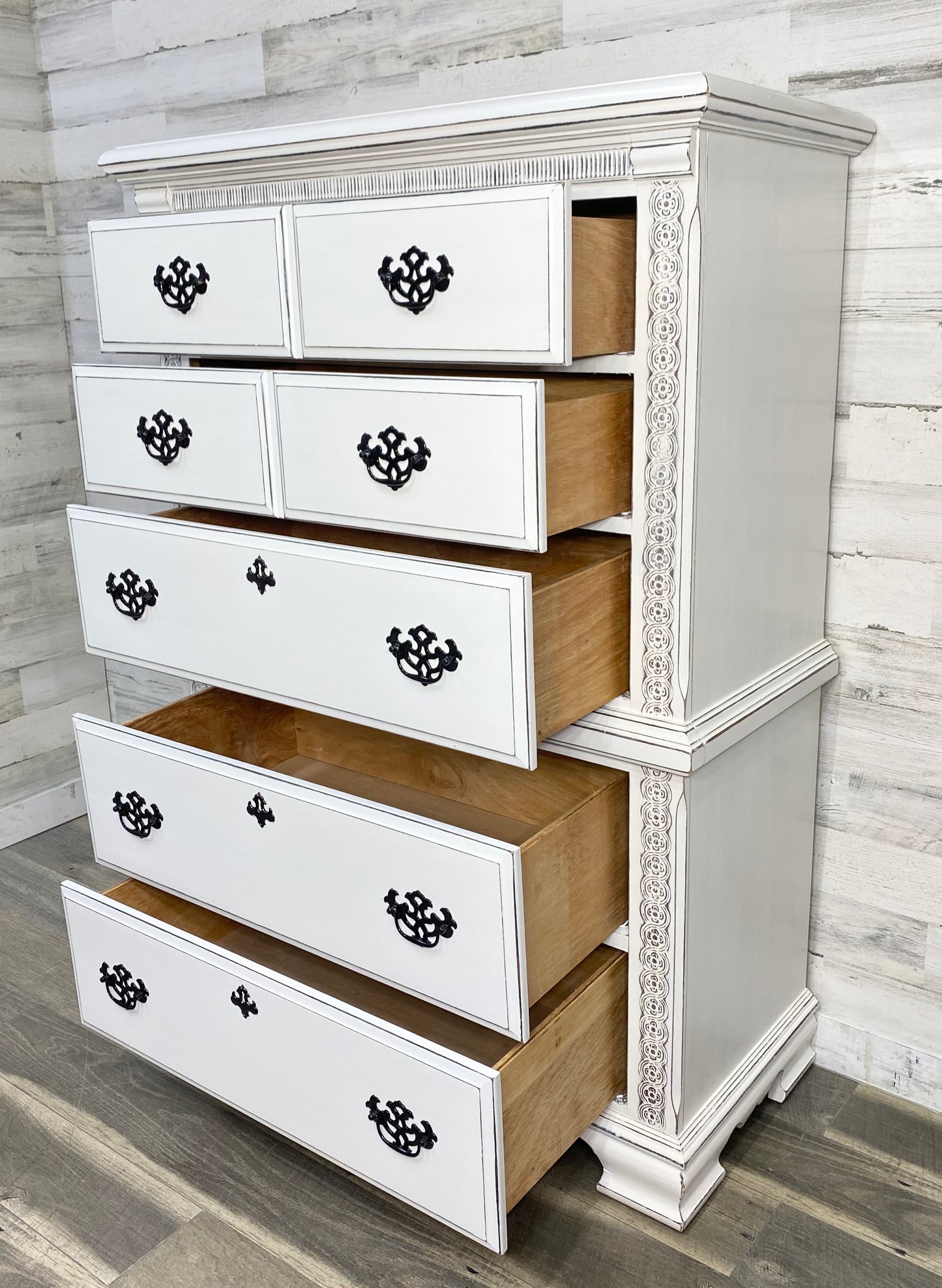 Tall White Farmhouse Dresser