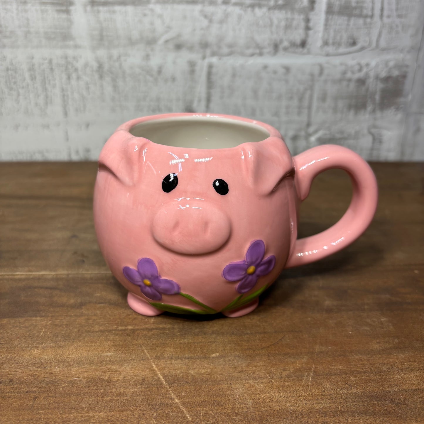 Pier 1 Imports Pink Pig Mug