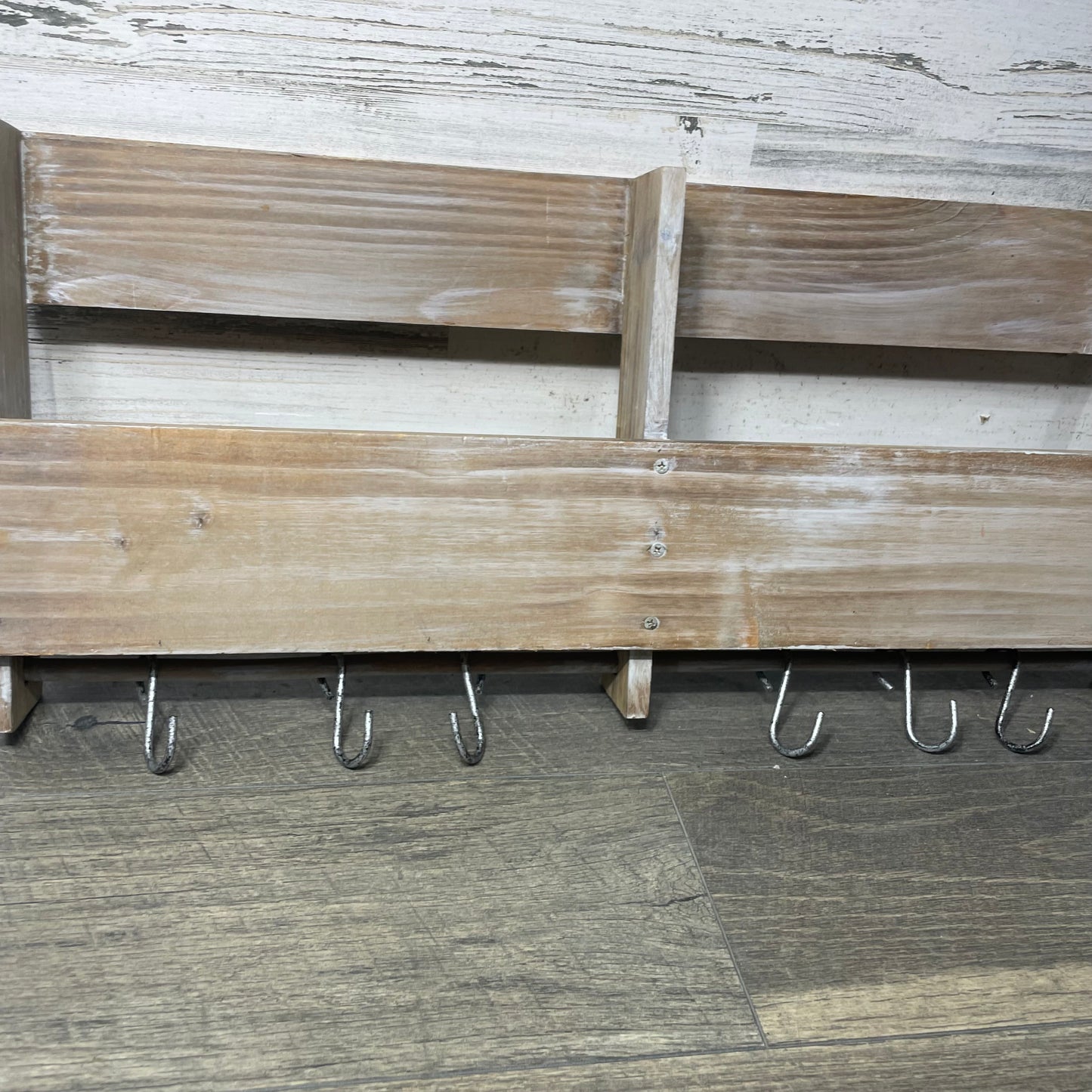 Decorative Wooden Wall Decor W/ Hooks